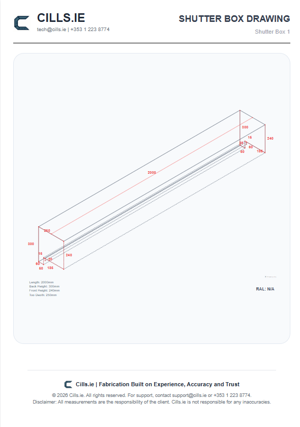Submit custom aluminium profiles sizes and shapes for future orders