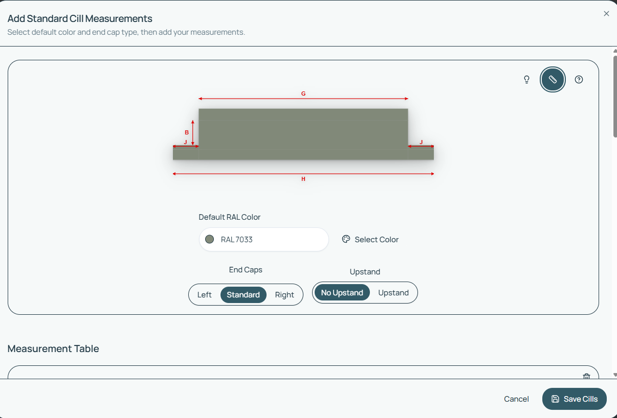On site measurement with CILLS app