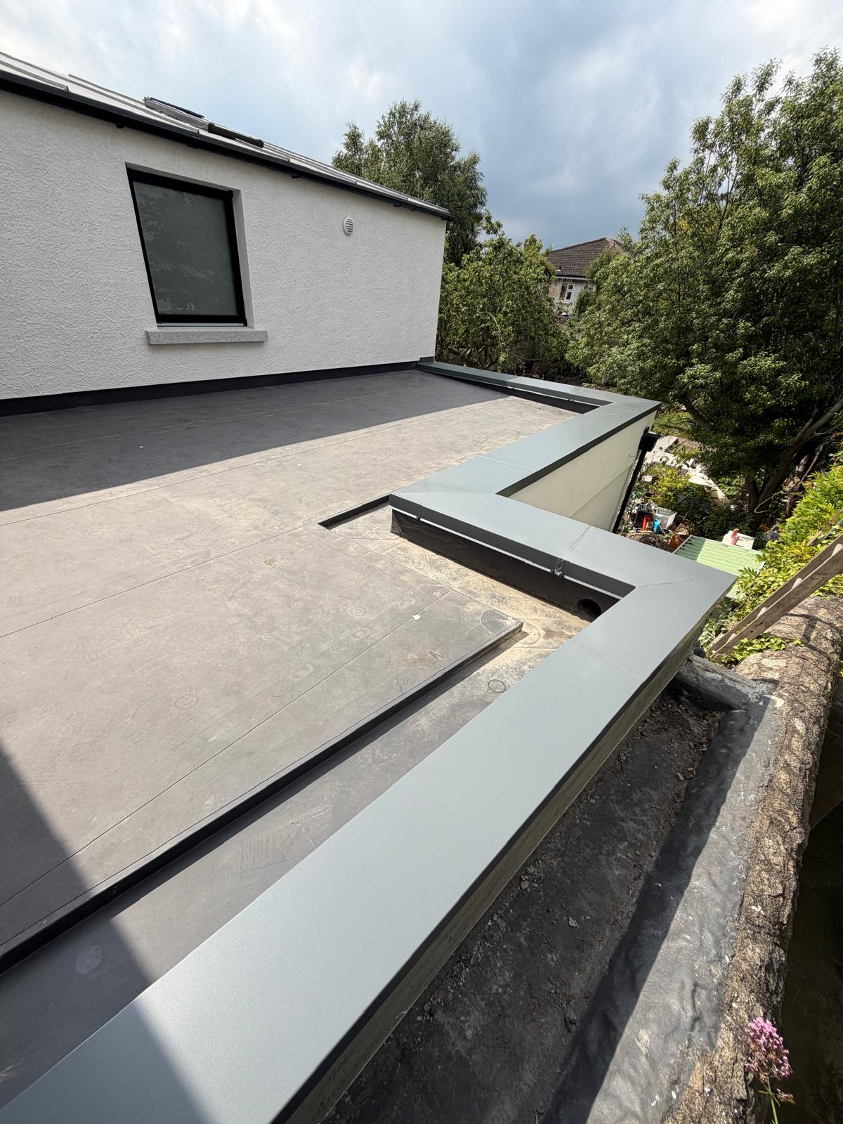 Parapet cappings fitted by Cills.ie